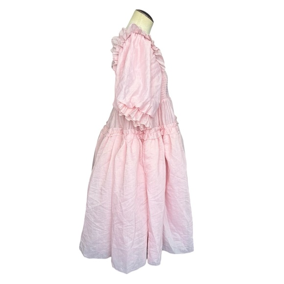 Dream Sister Jane Eva Oversized Midi Dress Pink XS - Picture 7 of 16
